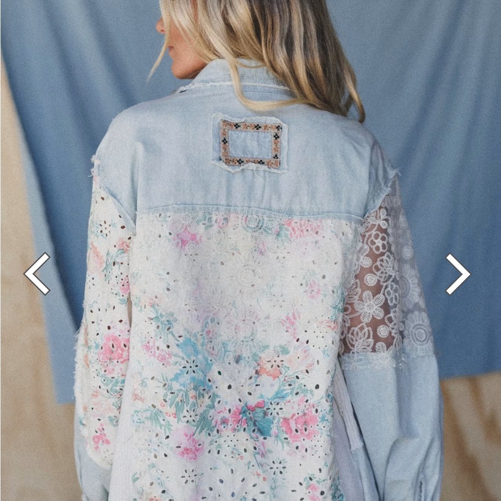 POL Multicolor Patchwork Denim Jacket - image 5